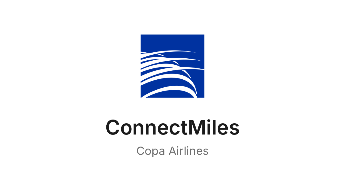 Logo do ConnectMiles, programa da Copa Airlines
