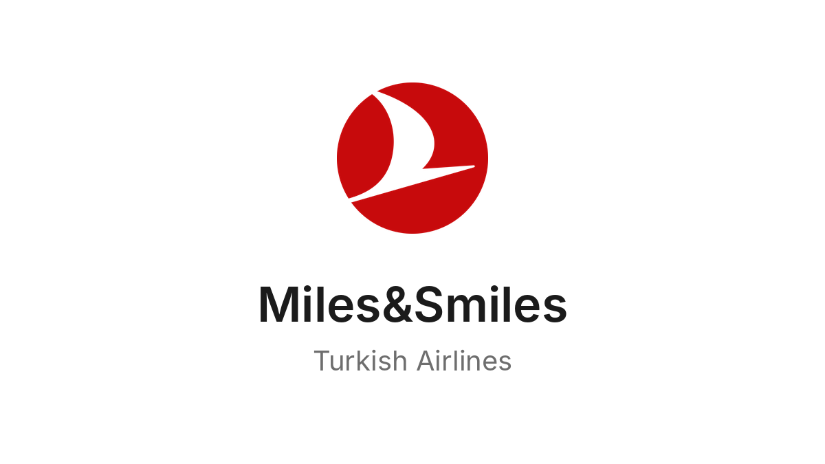 Logo do Miles&Smiles, programa da Turkish Airlines