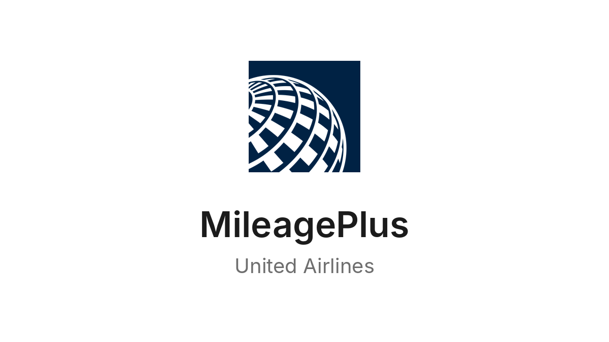 Logo do MileagePlus, programa da United Airlines